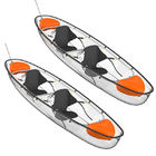 Double catamaran en plastique clair composé en cristal de panneau de palette de la Floride de kayak