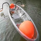 Bateau de sports aquatiques de feuille de PC, double kayak durable de pêche avec des pédales de pied