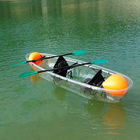 Kayak inférieur clair en plastique de 2 sièges pour visiter le pays/divertissement 24 kilogrammes de poids