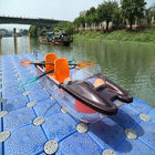 Driftsun voyageant de doubles sièges de kayak en plastique clair pour la pêche en eau douce de 2 personnes