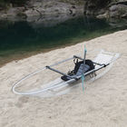 Canoë inférieur clair anti-vieillissement, kayak en plastique dur pour des hôtels/stations de vacances