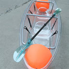 Kayak en plastique dur de doubles sièges, canoë résistant aux chocs de pêche pour l'usage d'océan