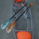 Jeûnent le kayak d'océan de 2 personnes, petit bateau de pêche en plastique imprimé par logo fait sur commande