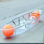 Jeûnent le kayak d'océan de 2 personnes, petit bateau de pêche en plastique imprimé par logo fait sur commande