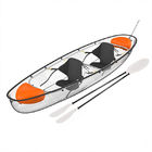 Voir le kayak transparent de Driftsun, canoë de fond plat avec des stabilisateurs