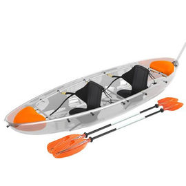 Pour deux personnes voir le matériau de coque de résine de polycarbonate de kayak avec le gouvernail de direction