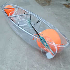 Le jour/nuit 2 pose le kayak acrylique clair, voient l'océan voyager le kayak