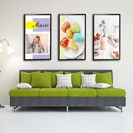 Boîte de présentation rétro-éclairée d'affiche de photo, AC100 - le cadre 240V en aluminium a mené le caisson lumineux