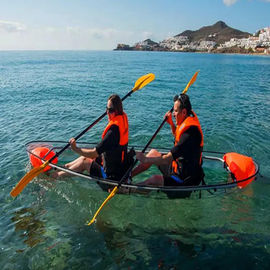 Les cc doublent la couleur faite sur commande/logo de kayak en plastique clair de personne pour des sports/loisirs