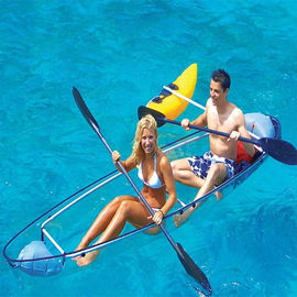Les petits bateaux de pêche en plastique transparents, amant incassable d'espace libre de polycarbonate Kayaks en vente