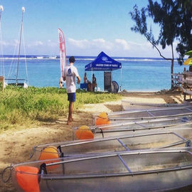 Les petits bateaux de pêche en plastique transparents, amant incassable d'espace libre de polycarbonate Kayaks en vente