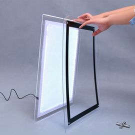 Caisson lumineux d'intérieur de signe de publicité de LED avec la forme instantanée de rectangle de cadre