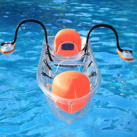 Kayak inférieur clair comme de l'eau de roche avec le matériel de polycarbonate d'épaisseur des palettes 6mm